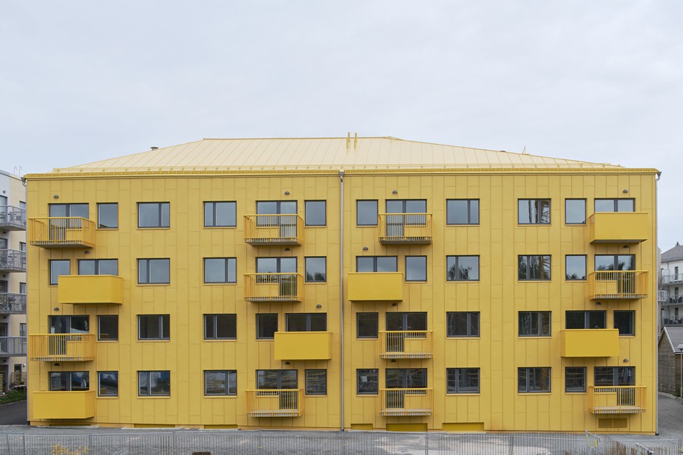 Żółty blok w Szwecji
